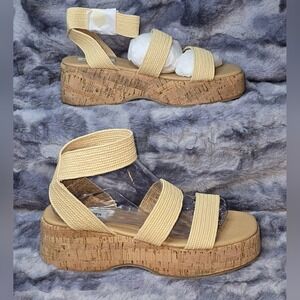 NWB Steve‎ Madden Women's Sashes Sandal Raffia Size 7